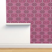 Monochrome Meadow (pink vertical stripe)