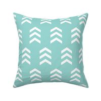 Simple Chevron Print, Seafoam