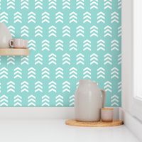 Simple Chevron Print, Seafoam