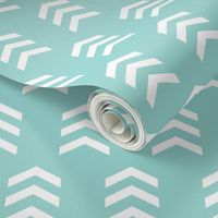 Simple Chevron Print, Seafoam