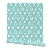 Simple Chevron Print, Seafoam