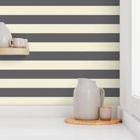 stripe large charcoal and cream