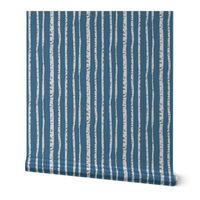 birch trees stripe blu