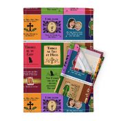 Things We Say at Mass cloth fabric quiet book for children 21 x 18 inches