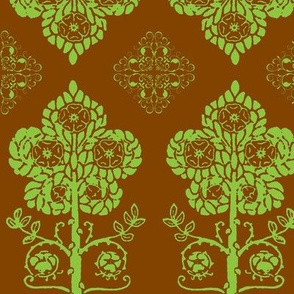 Art Nouveau20-brown/green