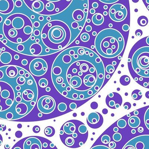 purple white cyan circles