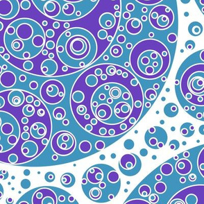 blue white purple circles