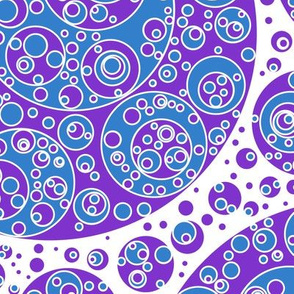 purple white blue circles