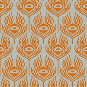 peacock_orange_grey