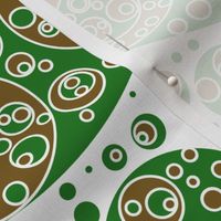 green white brown circles