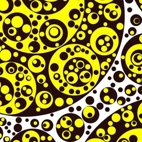 brown yellow circles