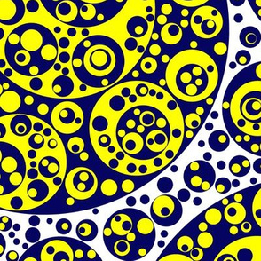 darkblue yellow circles