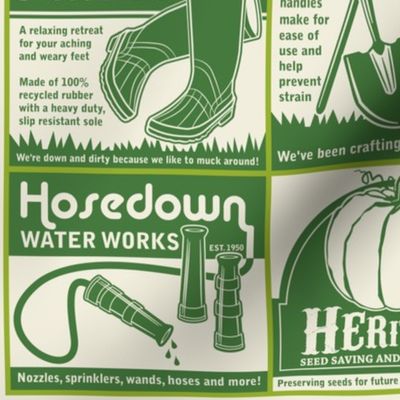 Gardening Tools Advertising ~ Green