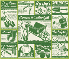 Gardening Tools Advertising ~ Green