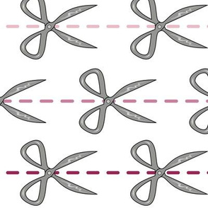 Scissor Pin Stripes in Pink