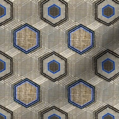 Reverb Hexagon on Steel in gray and blue