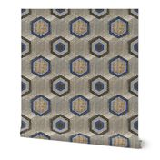 Reverb Hexagon on Steel in gray and blue