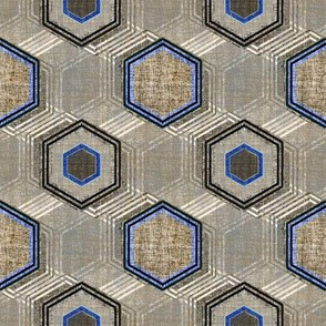 Reverb Hexagon on Steel in gray and blue