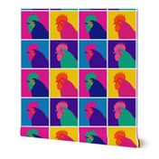 Chicken Pop Art - Warhol Style