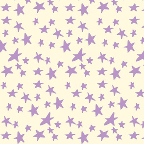 Hand Drawn Stars - Orchid and Lemon