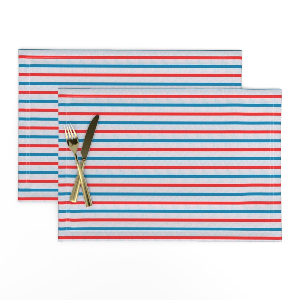 Grunge sailor's jersey stripes, mid-blue by Su_G_©SuSchaefer
