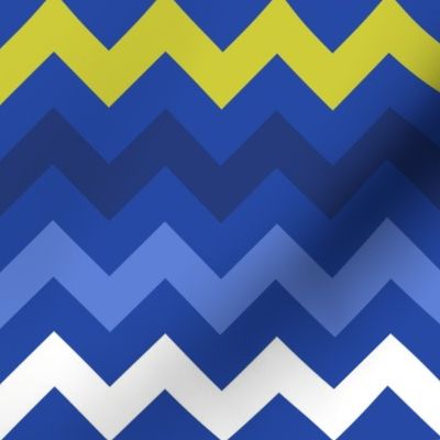 Colorful Chevron Blue