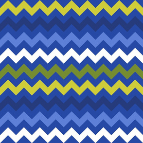 Colorful Chevron Blue