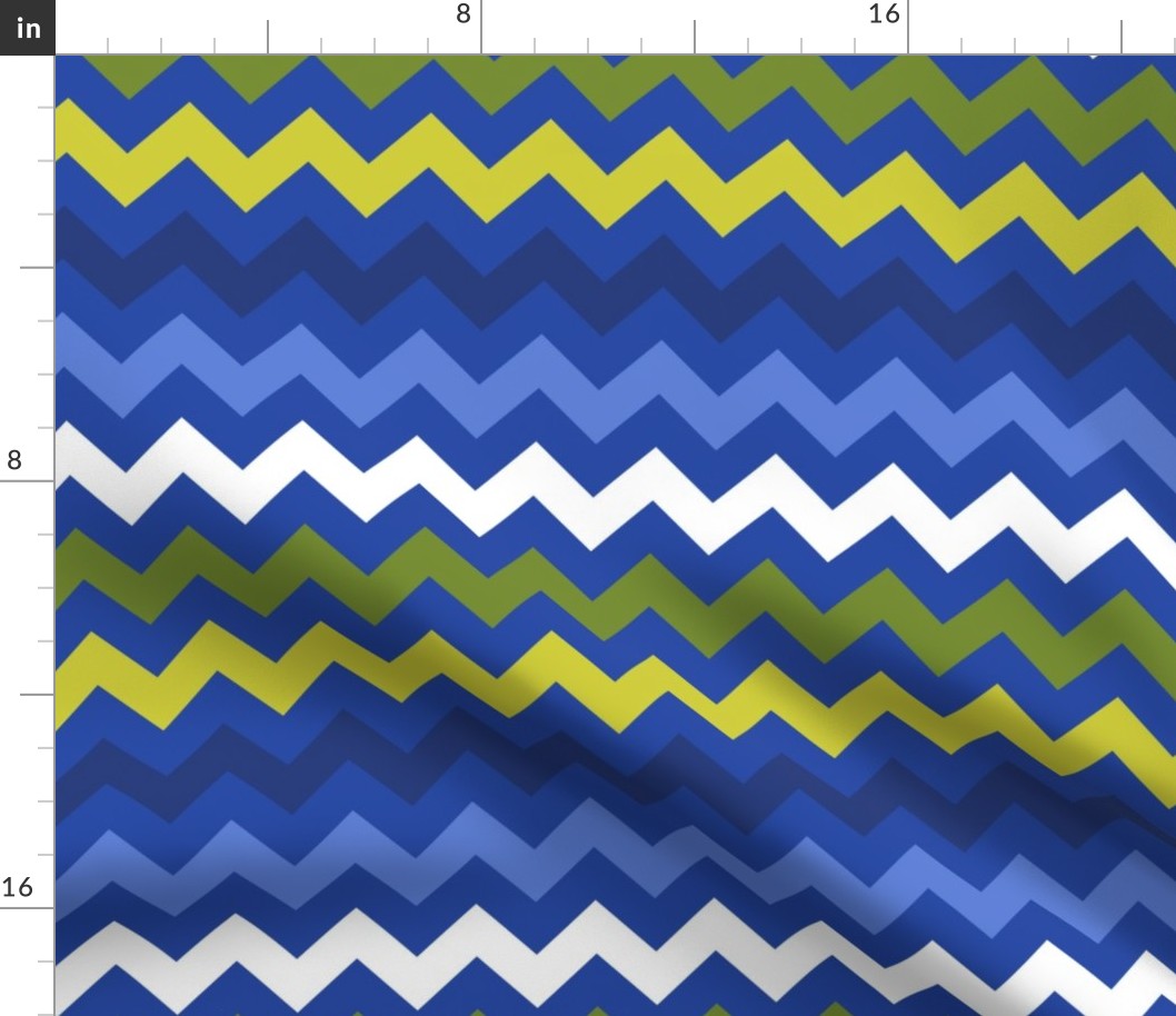 Colorful Chevron Blue