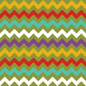 Colorful Chevron Lime