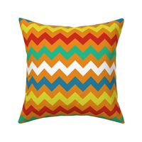 Colorful Chevron Tangerine