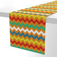 Colorful Chevron Tangerine