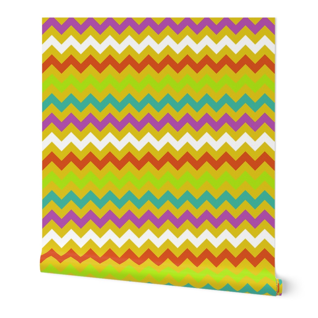 Colorful Chevron Yellow