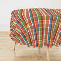 Madras Plaid Coral