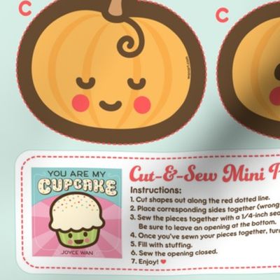 Cut-&-Sew Mini Plushies: You Are My Cupcake