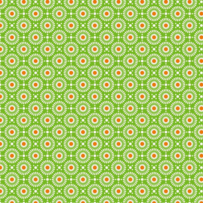 Tiny floral dot - green