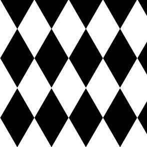 harlequin / black and white