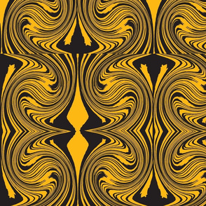 black n gold swirl