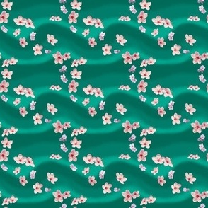 Scattered Blossoms on Jade by Sylvie