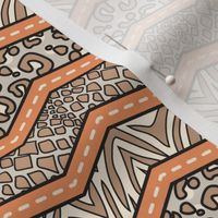 Jungle Animal Chevron Orange