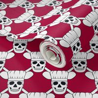 Chef Skull Small- Red