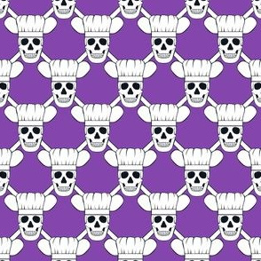 Chef Skull Small- Purple