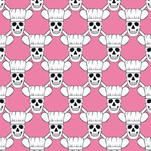 Chef Skull Small-Pink