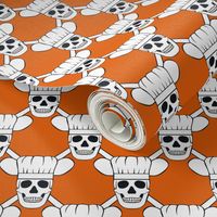 Chef Skull Small-Orange