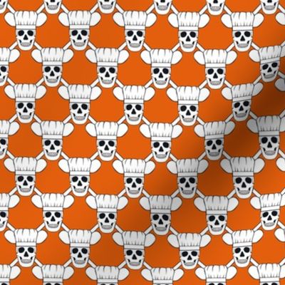 Chef Skull Small-Orange