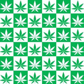 Hemp Leaf Checkerboard