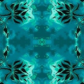 Abstract19-teal/black