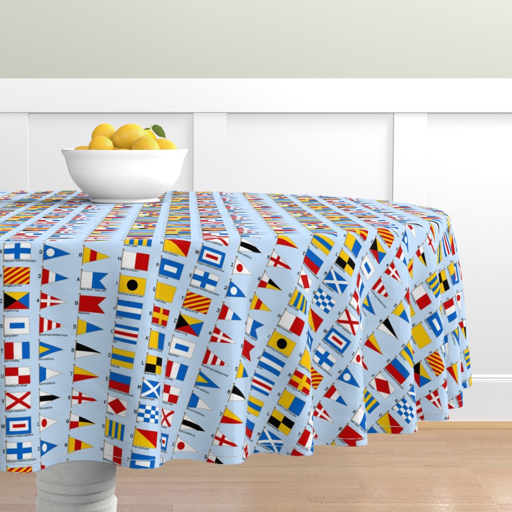 01958929 : nautical Round Tablecloth | Spoonflower