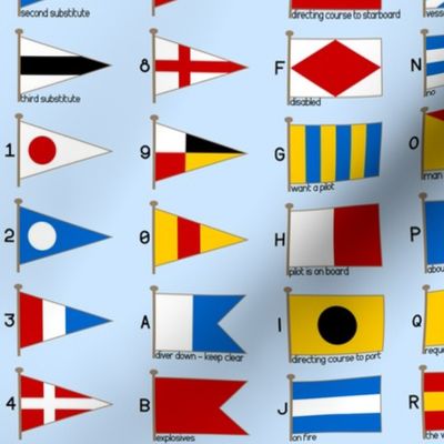 01958929 : nautical signalling flags