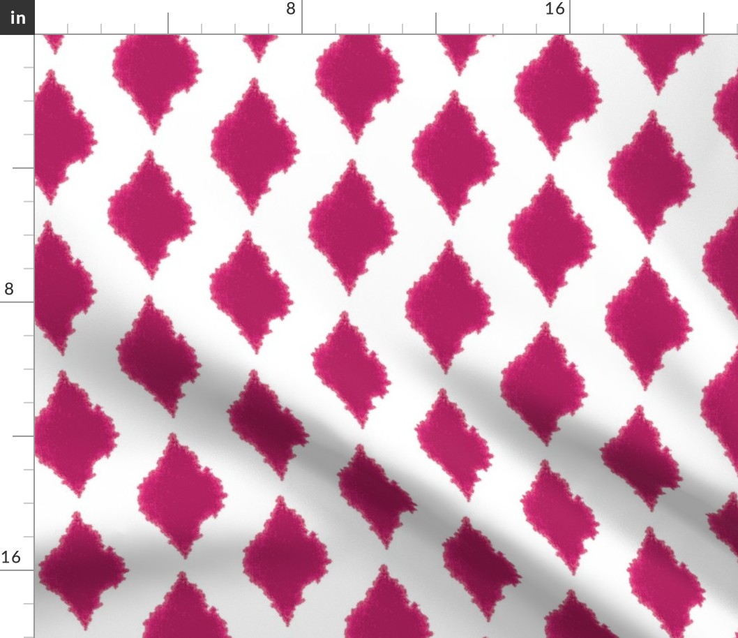 Ink blot Ikat pink