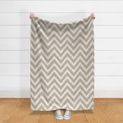 Khaki Beaded Ikat Chevron